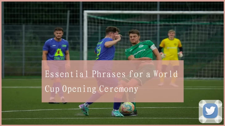Essential Phrases for a World Cup Opening Ceremony